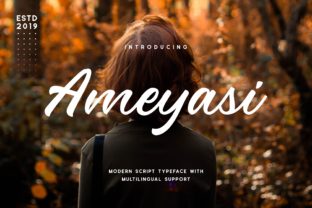 Ameyasi Font for Handmade and Commercial Craft Projects