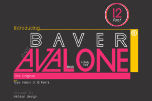 Baver Avalone: A Playful Display Font for Creative Branding