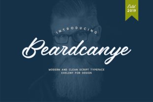 Beardcanye: A Display Font with Bold Personality