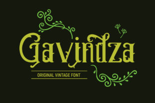 Gavindza: A Vintage Font for Editorial Design