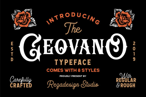 Geovano: A Vintage Display Font for Bold Campaigns