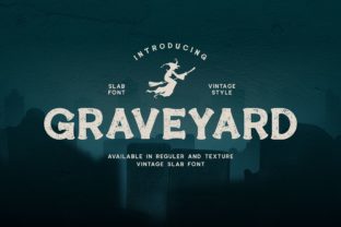 Graveyard Font for Handmade and Commercial Craft Projects