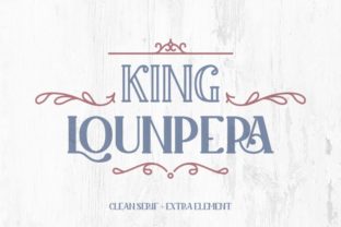 King Lounpera: A Display Font for Modern Web Design