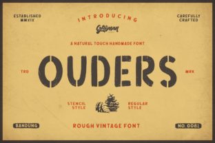 Ouders Font for Nostalgic Editorial Design