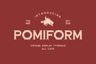 Pomiform: A Nostalgic Display Font for Modern Branding