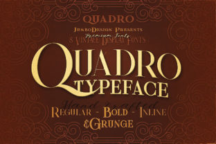 Quadro Family: A Display Font for Editorial Expression