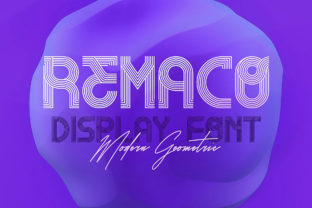 Remaco: A Modern Geometric Font for Creative Branding