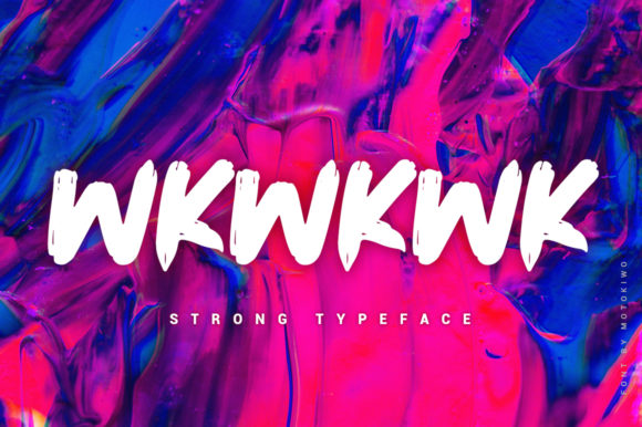Wkwkwk: A Bold Display Font for Digital Design