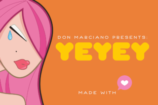 Yeyey: A Kawaii Font for Crafters and Designers